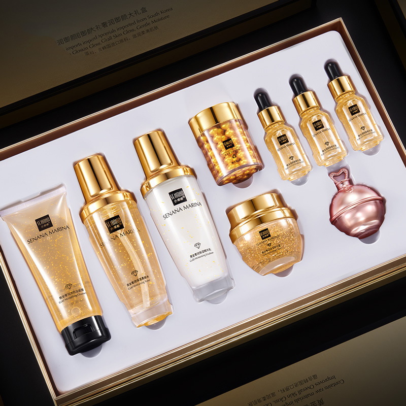 Women 24K Gold Skin Care Set 9 - Luxury Skincare Toner review and price