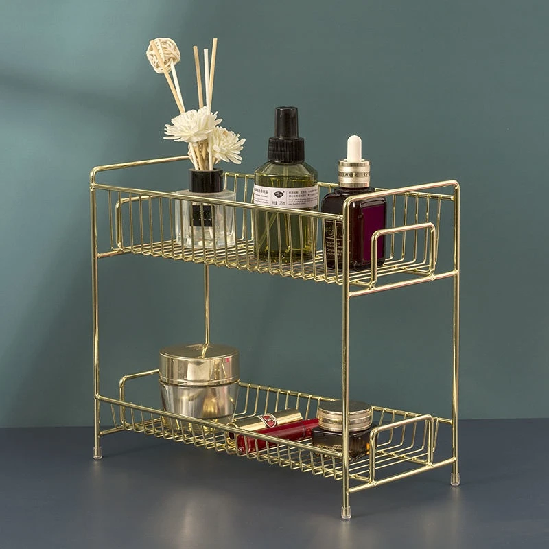 Luxury Metal Golden Cosmetic R - Luxury Skincare Organizer review and price