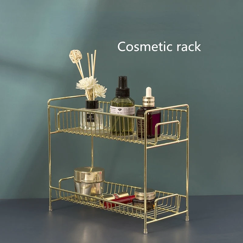 Luxury Metal Golden Cosmetic R - Luxury Skincare Organizer review and price