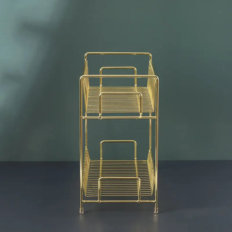 Luxury Metal Golden Cosmetic R - Luxury Skincare Organizer review and price